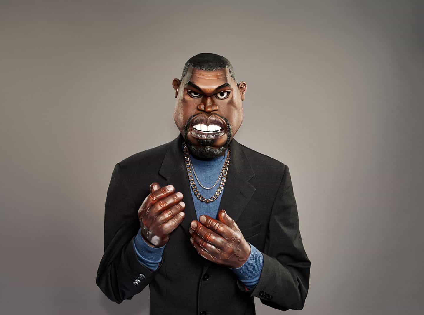 Imagen de escupir: Kanye West (Copyright © ITV, 2020)