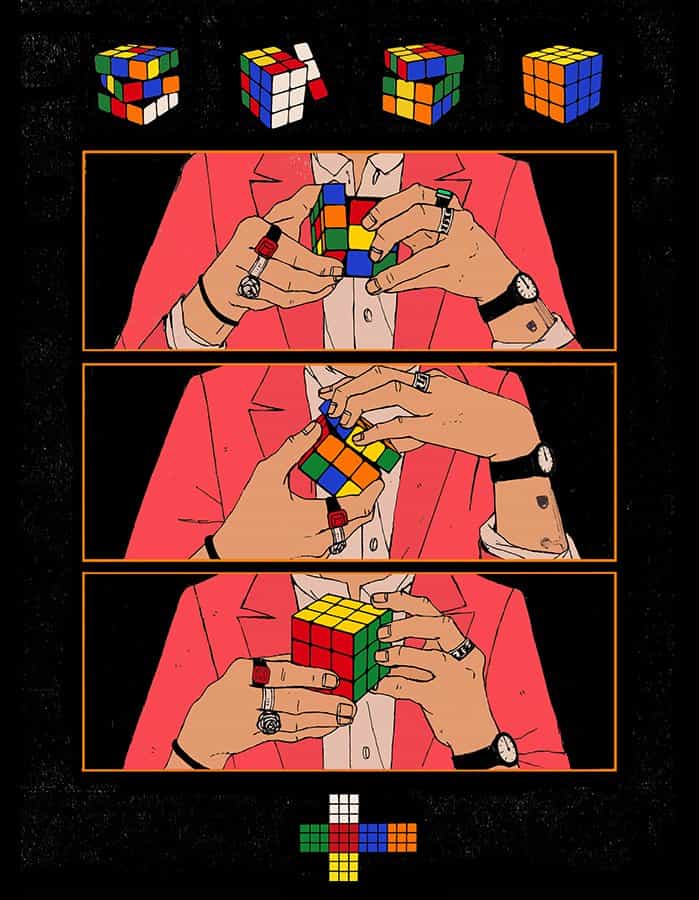 Toma Vagner: Cubo de Rubik para Harry Styles (Copyright © Toma Vagner, 2018)