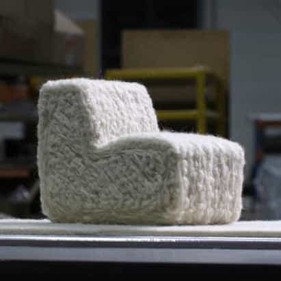 Christien Meindertsma inventa la técnica de impresión 3D con lana