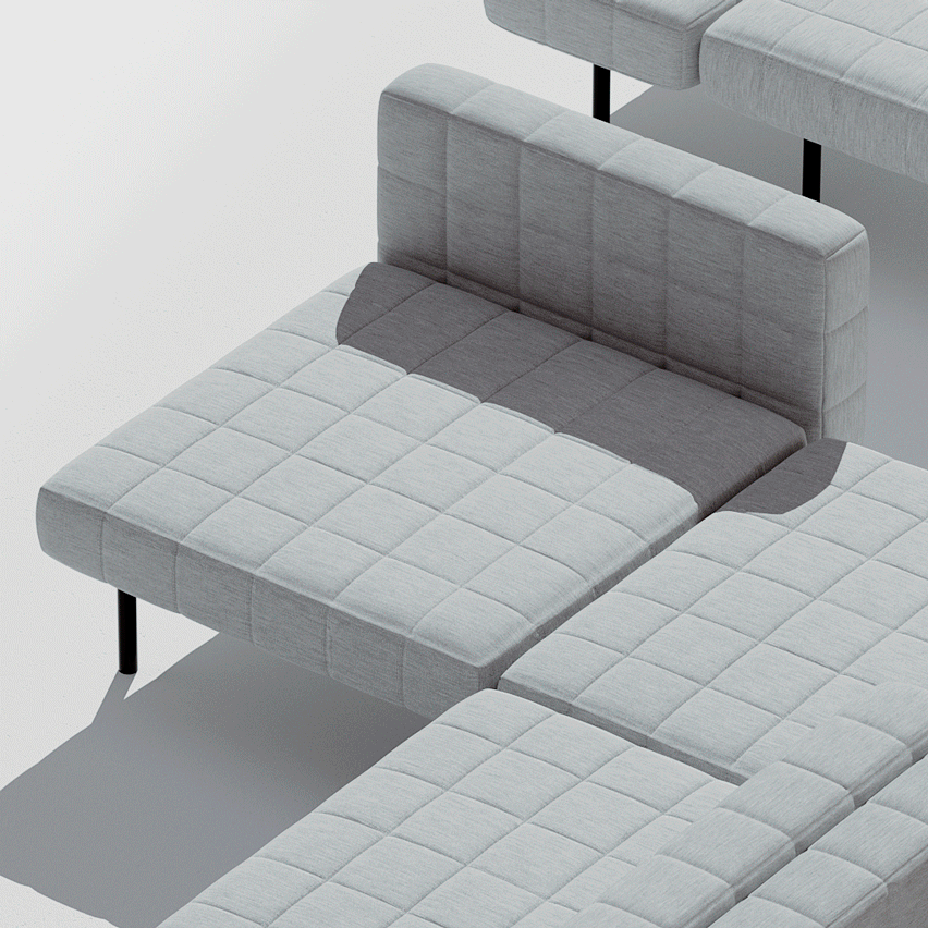 Diseños grandes sofá-pixel-como la base de su propia arquitectura