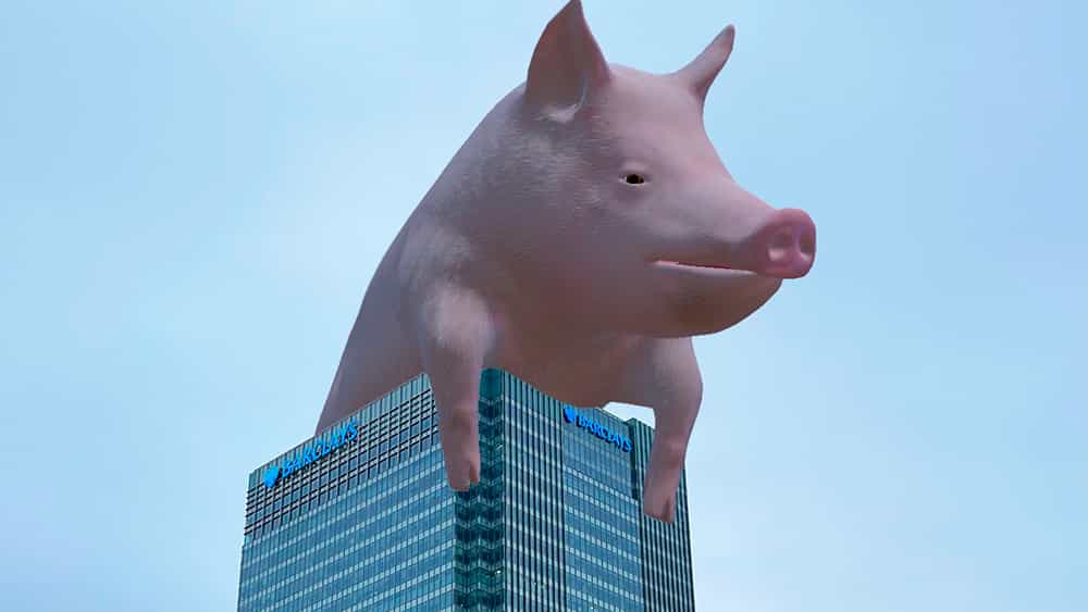 Esta es la razón por la que un cerdo gigante de realidad virtual flota sobre Londres