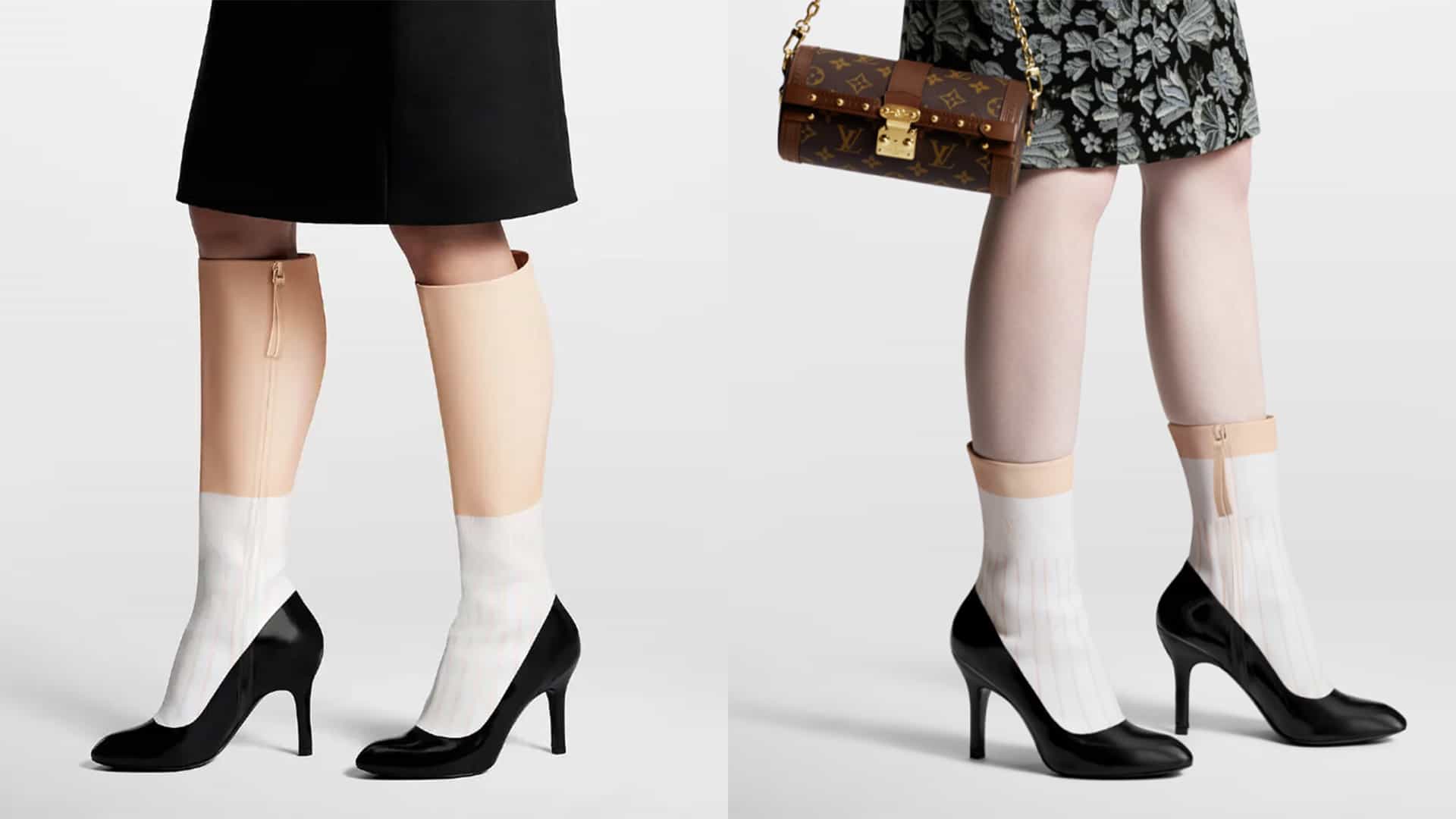 Las botas de pierna falsas de Louis Vuitton son la ilusión óptica más extraña del año