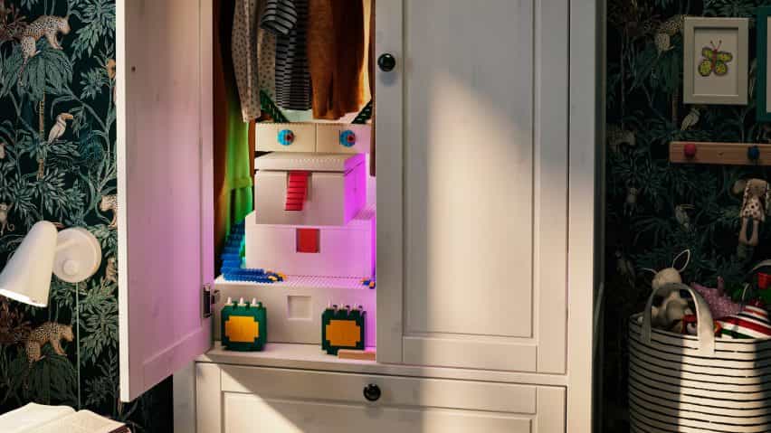 IKEA y Lego liberación Bygglek cajas de almacenamiento que también sirven como juguetes