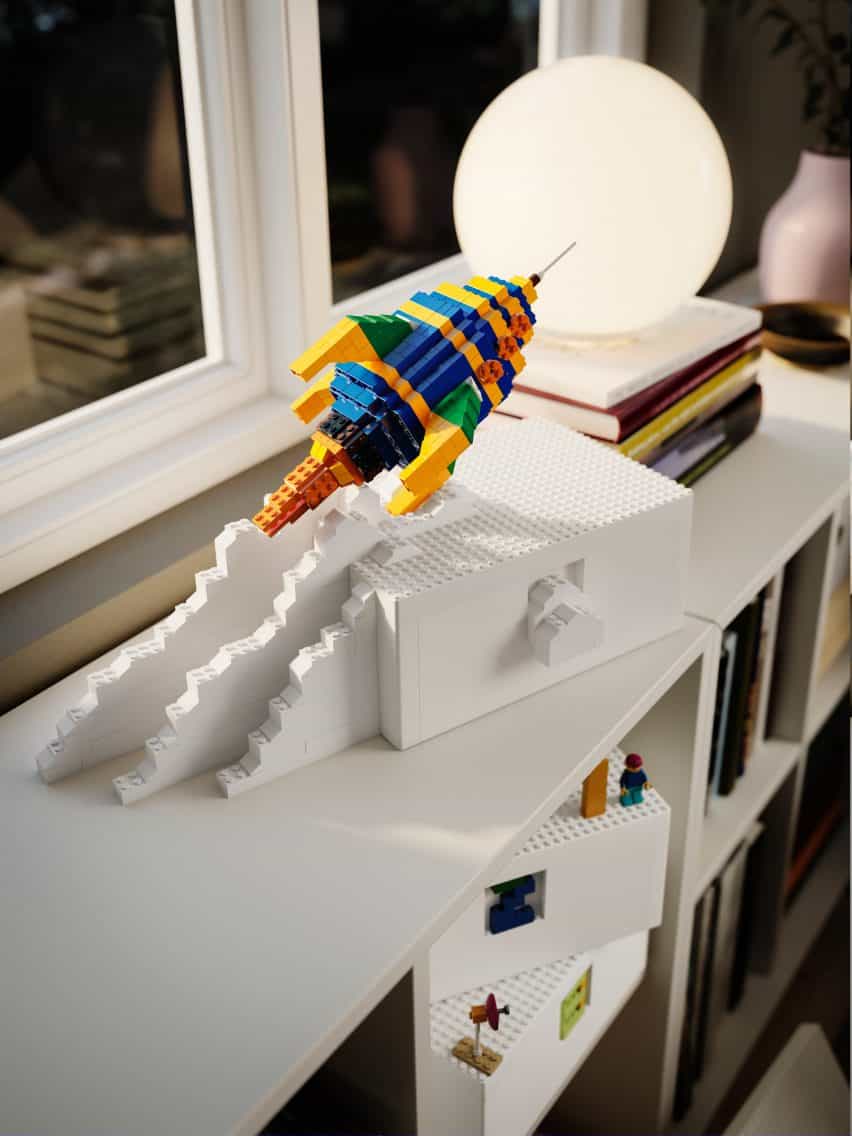 IKEA y Lego liberación Bygglek cajas de almacenamiento que doblar como la construcción de bases