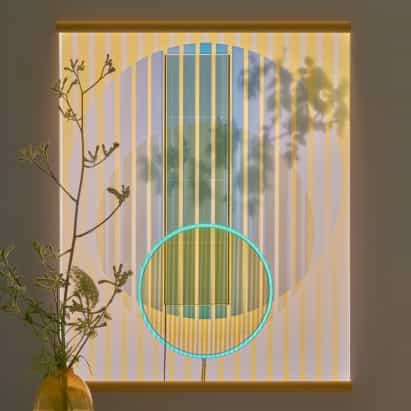 Marjan van Aubel convierte las células solares en arte con tapices que brillan en la oscuridad