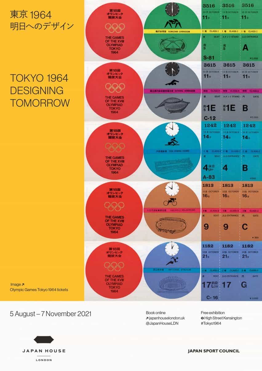 tokio 1964 diseñando el cartel de la exposición del mañana