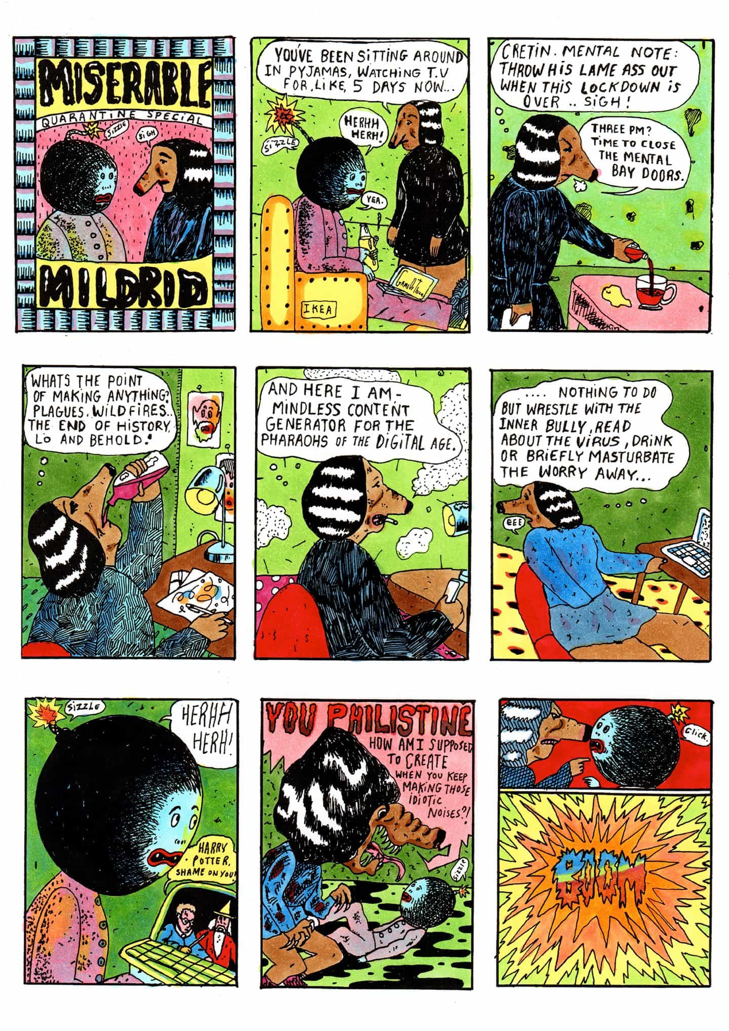 Conoce Miserable Mildred, un artista del milenio descontentos rumiando sobre la (falta de) el amor durante el bloqueo