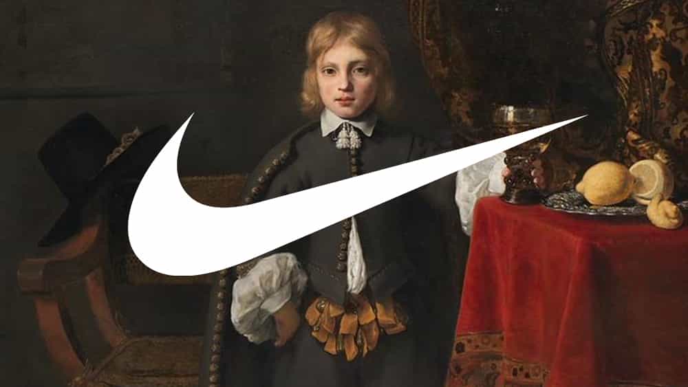 Lo sentimos, pero esta pintura del siglo XVII no contiene zapatillas Nike