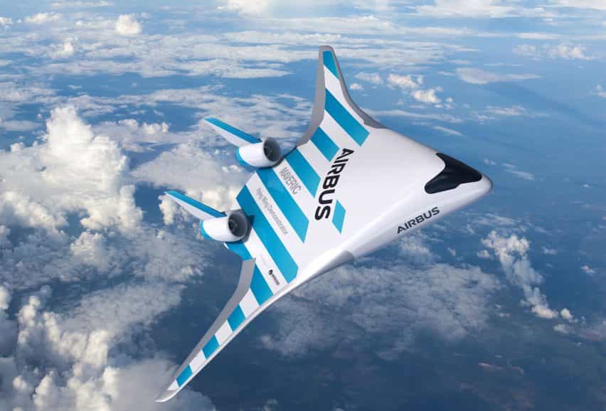 Airbus revela aviones Maveric de ahorro de combustible con fuselaje integrado