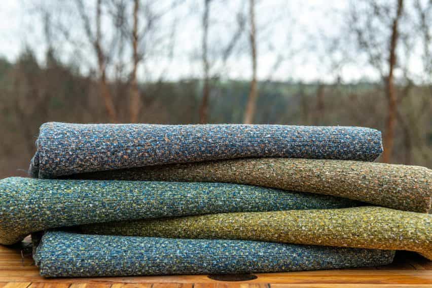 Colección de tejidos de tapicería reciclados Gaia de Skopos
