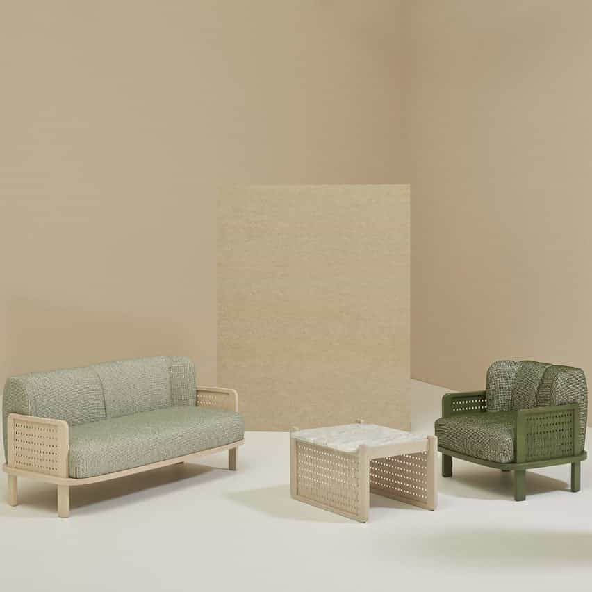 Colección de asientos Raquette de Cristina Celestino para Billiani x StyleNations