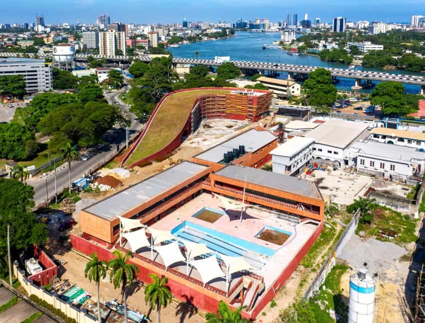 Vista de Aeria del Centro John Randle en Lagos
