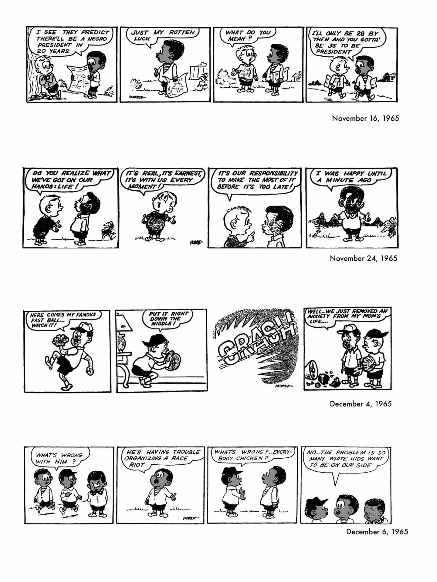 It's Life As I See It: Morrie Turner, Dinky Fellas, The Chicago Defender, 1964-1965 (Copyright © Morrie Turner, 1964-1965)